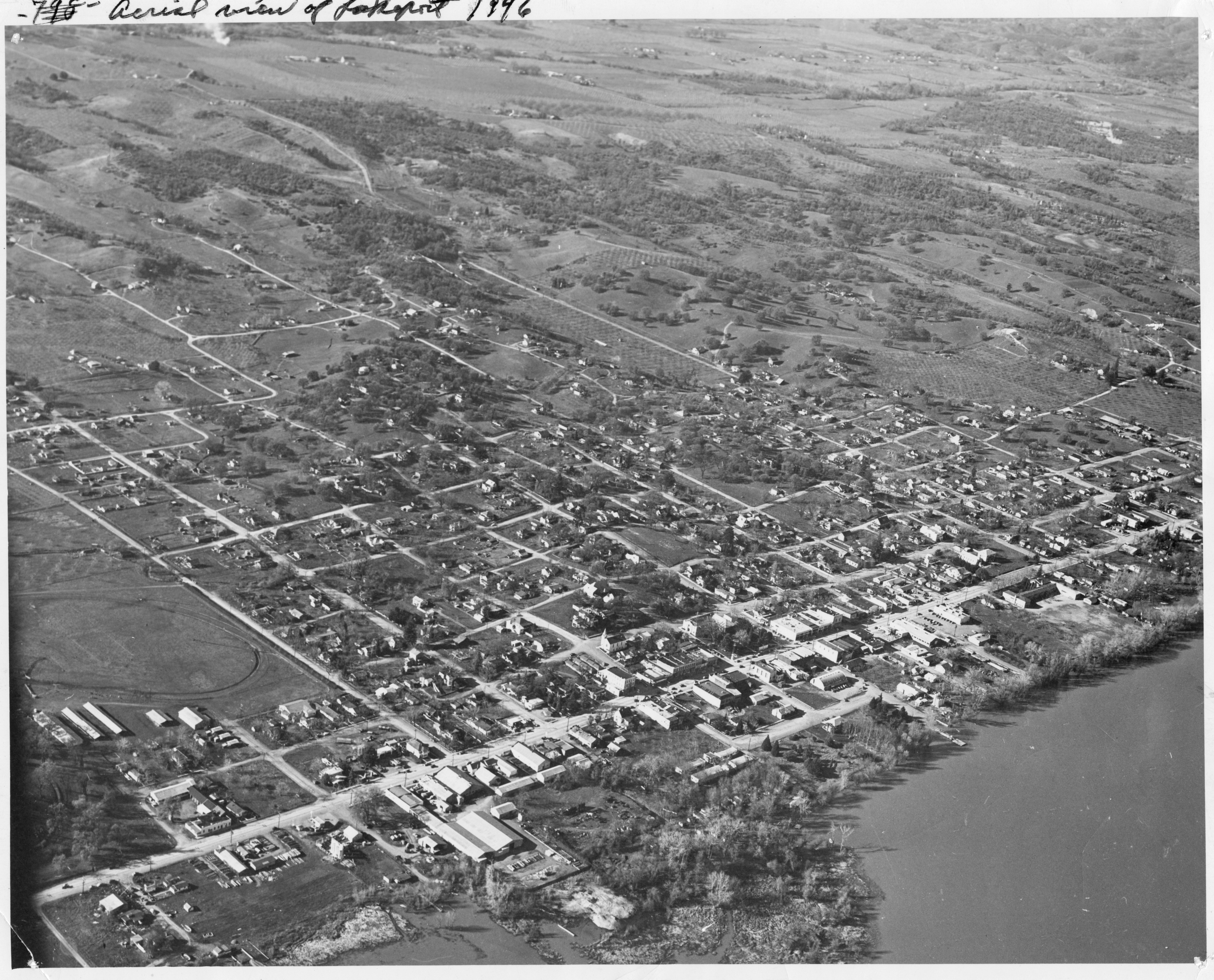 Aerial view Lakeport 1946_1